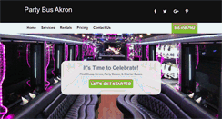 Desktop Screenshot of partybusakron.net